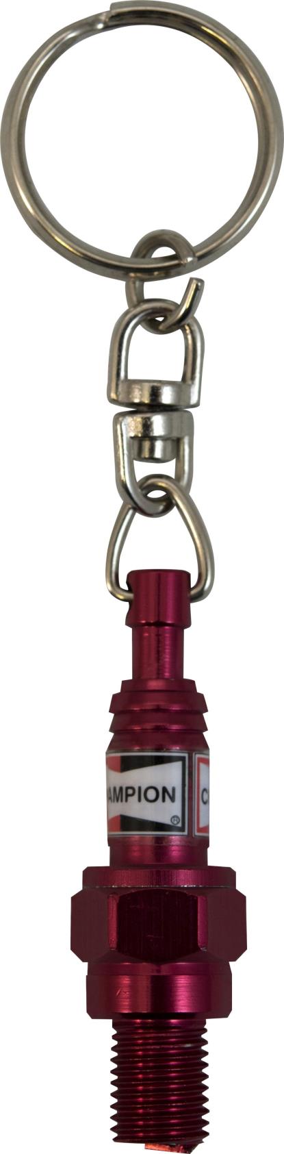 Picture of Key Ring Spark Plug with Light Red