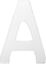 Picture of Digit 'A' 2.5" Gloss White (Per 10)