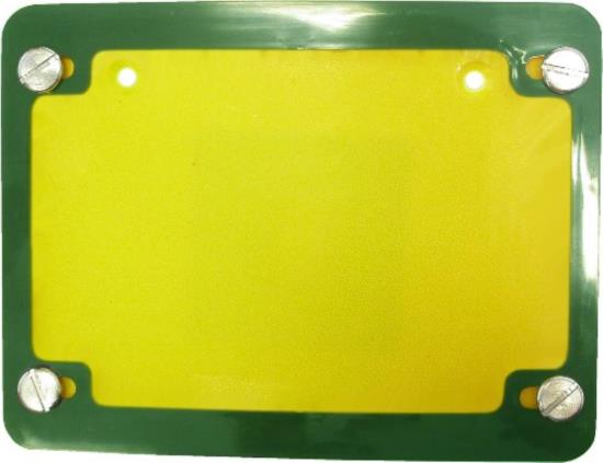 Picture of Number Plate Surround 6 Digit Green
