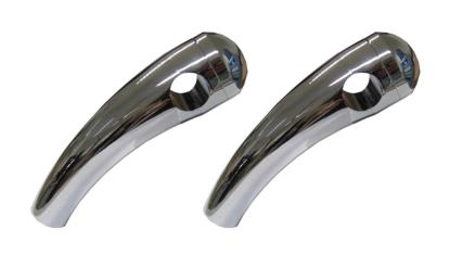 Picture of Handlebar Risers Chrome 1" Pullback medium with Round Dome (Pair)