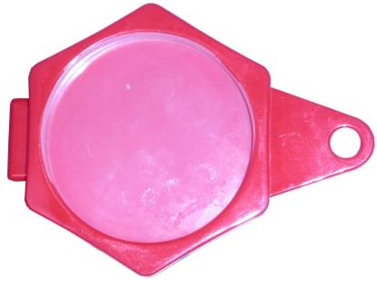 Picture of Tax Disc Holder Hexagon Plastic Folder Over Red (Per 12)
