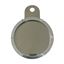 Picture of Tax Disc Holder Round Silver Rim 6 Studs Silver Backing