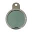 Picture of Tax Disc Holder Round 6 Screws,Green Glass,Chrome Backing