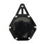 Picture of Tax Disc Holder Hexagon Slimline Carbon Look & Black Rim