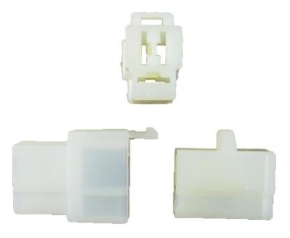 Picture of Plastic Connector 3 Pole Spade Male & Female Block (5 Pairs)