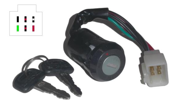 Picture of Ignition Switch Honda MB50 80-82 (6 Wires)