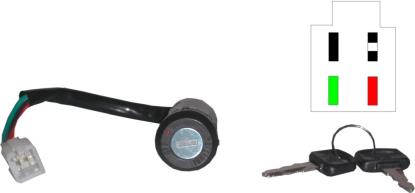 Picture of Ignition Switch Honda C70 Cub C90 Cub, CB50 78-02 (4 Wires)