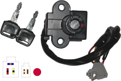 Picture of Ignition Switch Honda CBR400R 86-94 (6 Wires)