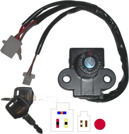Picture of Ignition Switch Honda CB-1 6 89-91, CB400 99-04 (6 Wires)