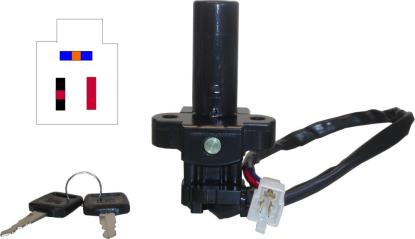 Picture of Ignition Switch Honda NTV600M, NTV650P, S, T, V 91-97 (3 Wires)