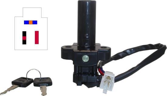 Picture of Ignition Switch Honda NTV600M, NTV650P, S, T, V 91-97 (3 Wires)