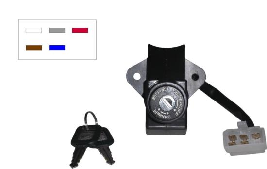Picture of Ignition Switch Kawasaki ZR550B Zephyr 91-98 (5 Wires)