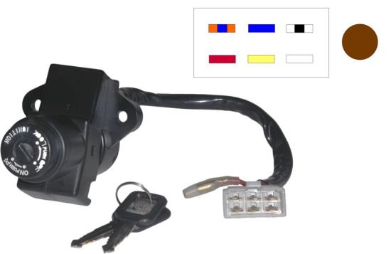 Picture of Ignition Switch Kawasaki ZXR400, ZXR750H 89-90 (7 Wires)