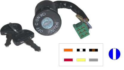 Picture of Ignition Switch Suzuki FZ50, FS50 80-82 (7 Wires)