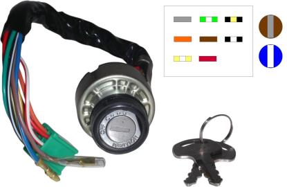 Picture of Ignition Switch Suzuki TS50ER, ZR50 79-86 (10 Wires)