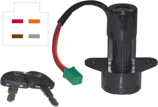 Picture of Ignition Switch Suzuki GS125ES, GSX250 82-99 (4 Wires)