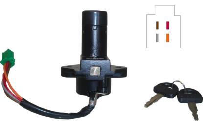 Picture of Ignition Switch Suzuki GS, GSX Range 78-87 (4 Wires)