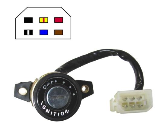 Picture of Ignition Switch Yamaha RD250E, F, RD400E, F 78-79 (6 Wire)