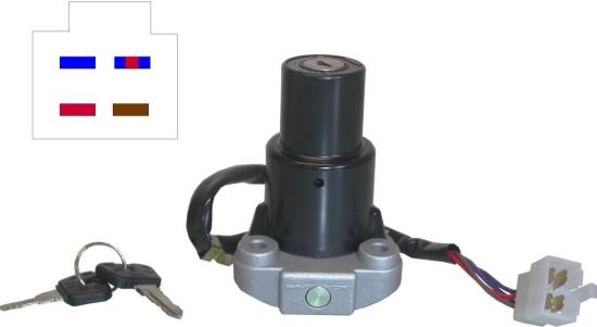 Picture of Ignition Switch Yamaha FZR750, FZR1000 89-95 (4 Wires)