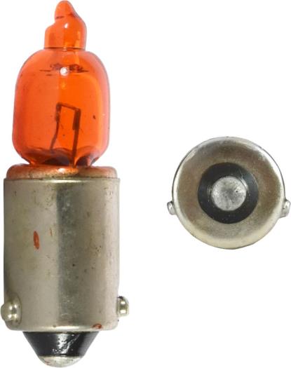 Picture of Bulbs BAX9s 12v 6w Halogen off set pegs orange (Per 10)