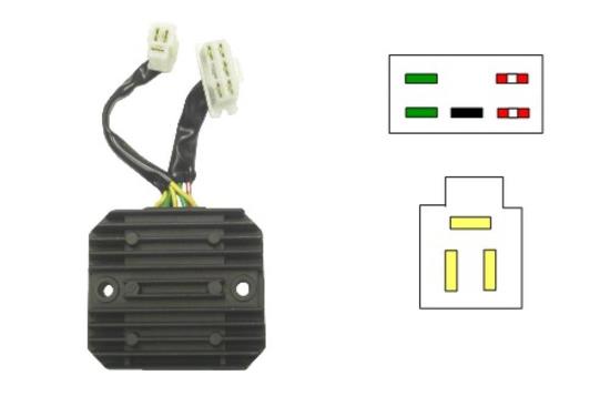 Picture of Regulator / Rectifier Honda VF500 & 750F 8 Wires SH538A-13 RGU-133