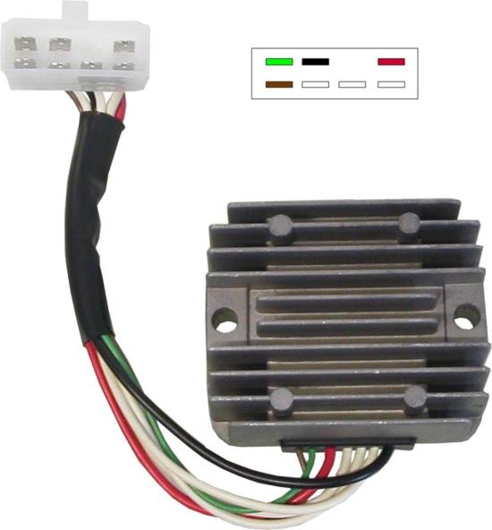 Picture of Regulator / Rectifier Yamaha FZ600, XJ550, 600, 650, 700, 750, 900 7 Wires