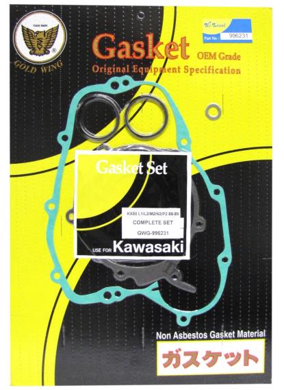 Picture of Full Gasket Set Kit Kawasaki KX80L1, 2 88-89