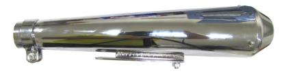 Picture of Exhaust Silencer 38mm-45mm Megaton Chrome 17"