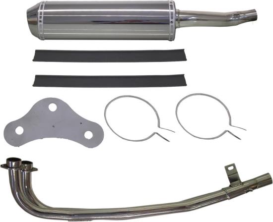 Picture of Exhaust Complete for 2005 Suzuki AN 650 A-K5 Burgman 'Executive' (ABS)