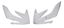 Picture of Radiator Scoops White Honda CRF250 04-09 (Pair)