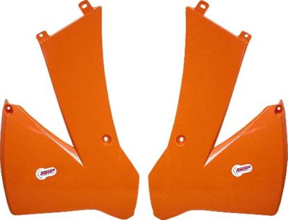 Picture of Radiator Scoops Orange KTM SX85 04-05 (Pair)