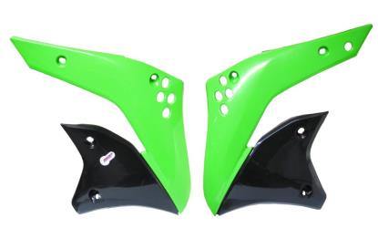 Picture of Radiator Scoops Green Kawasaki KX250F 06-08 (Pair)