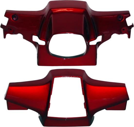 Picture of Handlebar Covers Honda C90 Cub Red Top & Bottom (Pair)