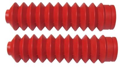 Picture of Fork Gaitors Small Red 225mm Long Top 26mm Bottom 45mm (Pair)
