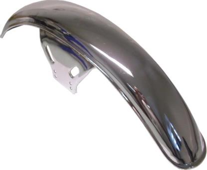 Picture of Front Mudguard Chrome Yamaha RXS100 (Holes..)