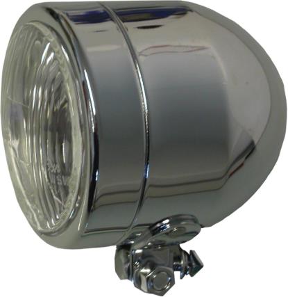 Picture of Headlight Complete Chrome Bottom Mount 4.5"(E Marked)