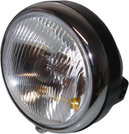 Picture of Headlight Round Black Back Complete Universal 5.5" CG125