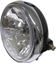 Picture of Headlight Round Black Complete Universal 7Clear"