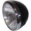 Picture of Headlight Round Black Complete British Style 8"