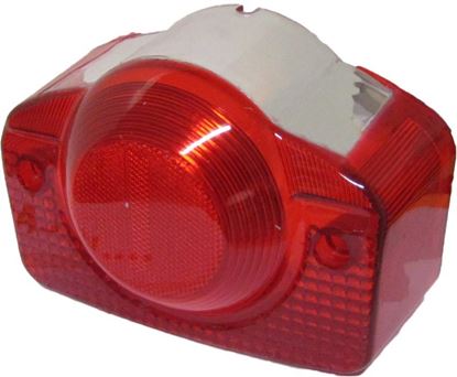 Picture of Rear Tail Stop Light Lens Honda CB100-750 up to 82, C50ZZ, 70ZZ, 90ZZ,