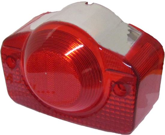 Picture of Rear Tail Stop Light Lens Honda CB100-750 up to 82, C50ZZ, 70ZZ, 90ZZ,