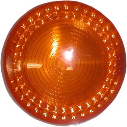 Picture of Indicator Lens Yamaha RXS100, YB100 Side screw mounting (Amber