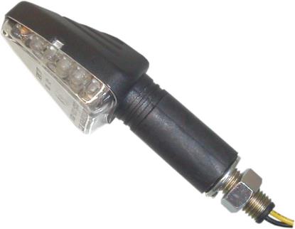 Picture of Complete Indicator LED Arrow Black Long Stem with Clear Lens E-Marked
