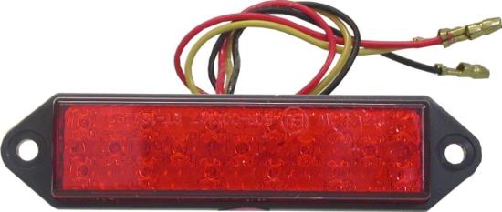 Picture of Complete Rear Stop Light Taillight LED Red Lens Adhesive & Bolt 30mm x