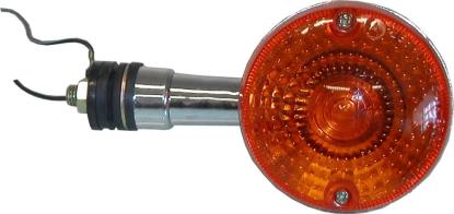 Picture of Indicator Suzuki GN125 Chrome, Similar to 347552 (Amber) Import Chrome
