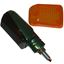 Picture of Complete Indicator Mini Green Aluminium Short with Amber & Smoked Lens