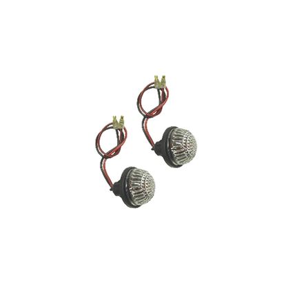 Picture of Complete Indicator Fairing Round Flush Mount with Clear Lens & Bulb (Pair)