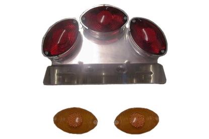 Picture of Complete Rear Stop Light Taillight Three Mini Cateye