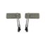 Picture of Mirror Bar End Chrome Rectangle 130mm x 50mm (Pair)