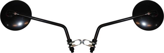 Picture of Mirrors 10mm Black Round Left and Right Clamp-on (Pair)